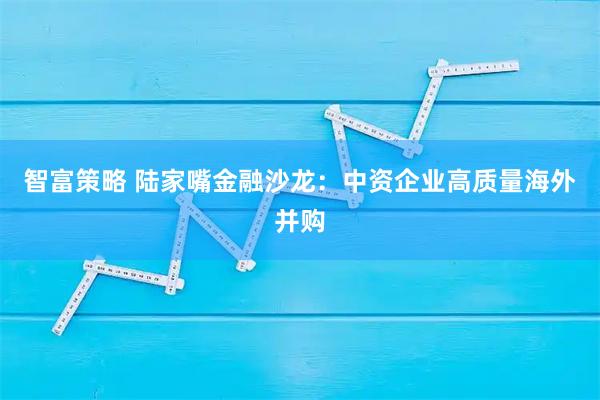 智富策略 陆家嘴金融沙龙：中资企业高质量海外并购